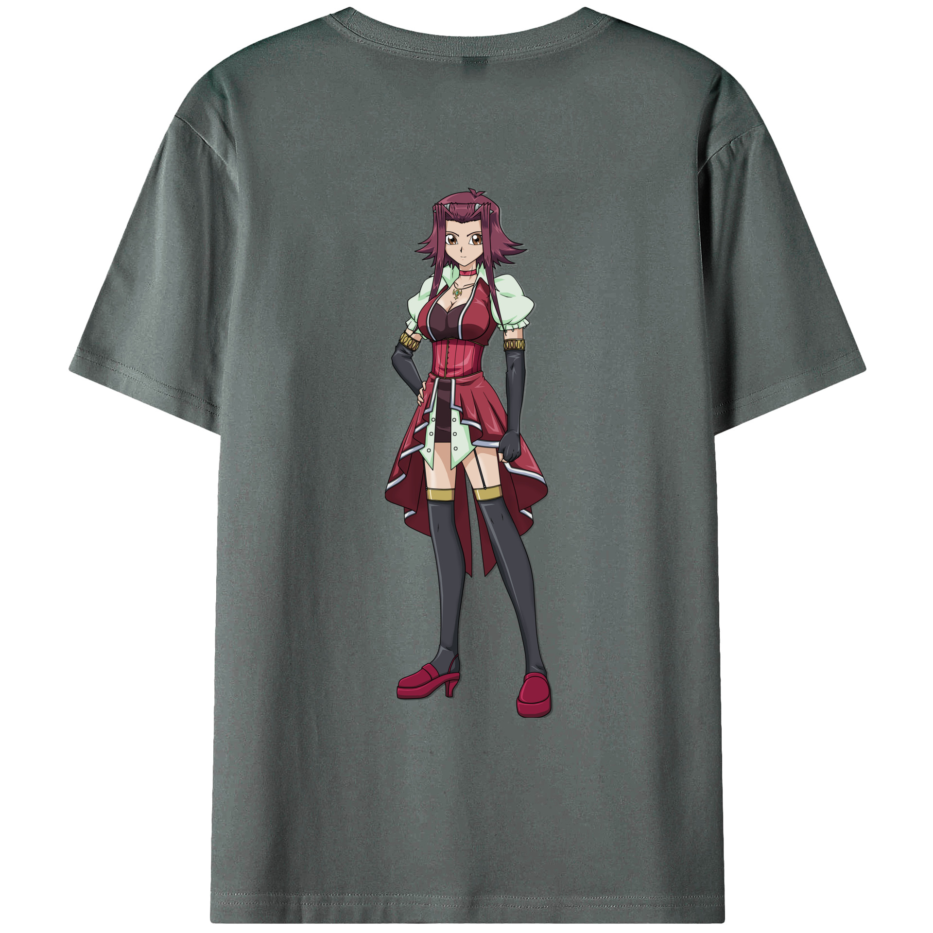 （画像用） 遊☆戯☆王 Yu-Gi-Oh! 綿100％ メンズ半袖Tシャツ（バックプリント） 通気性